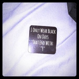 Funny goth saying magnet